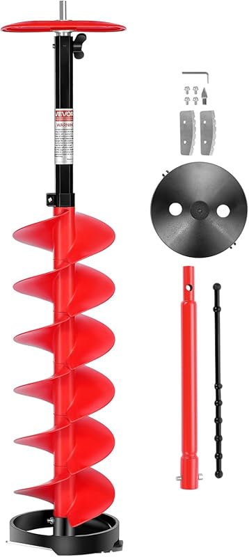 5 Best Cordless Drills for Ice Augers: Tested for Power & Reliability 3 VEVOR 8-inch Nylon Ice Auger Bit with Extension Rod and Adapter for Co