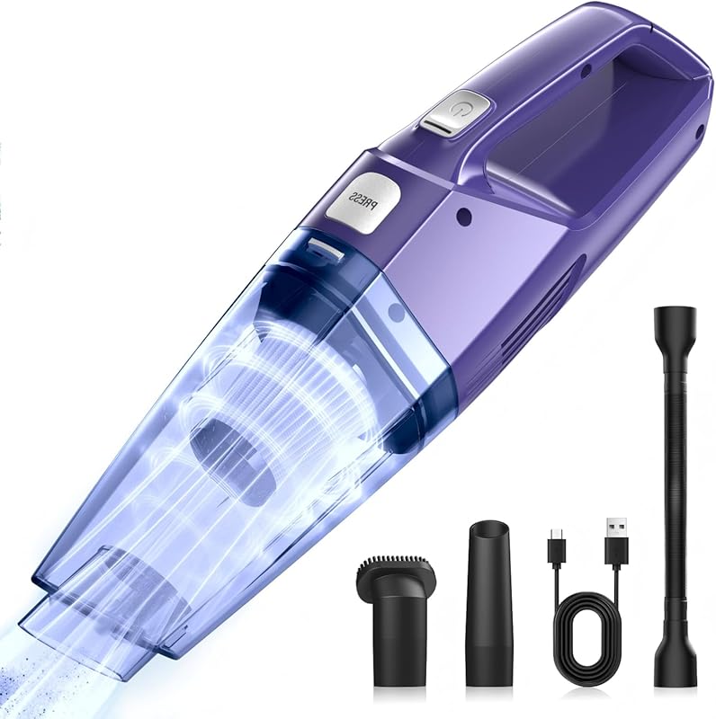 Lightweight Cordless Handheld Vacuum for Car, Kitchen and Home, with P