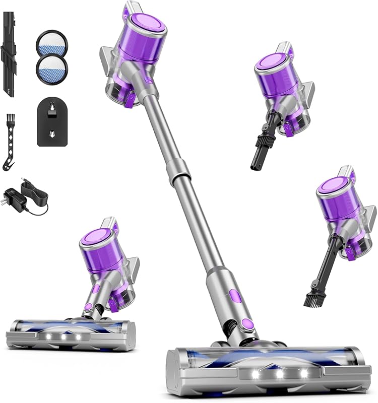 N503-1 Cordless Stick Vacuum Cleaner with Powerful Suction and LED Ant
