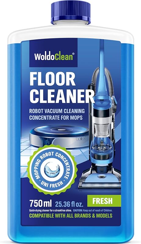 WoldoClean Robot Mop Floor Cleaner: Anti-Clog, Low-Foam Formula for Ro