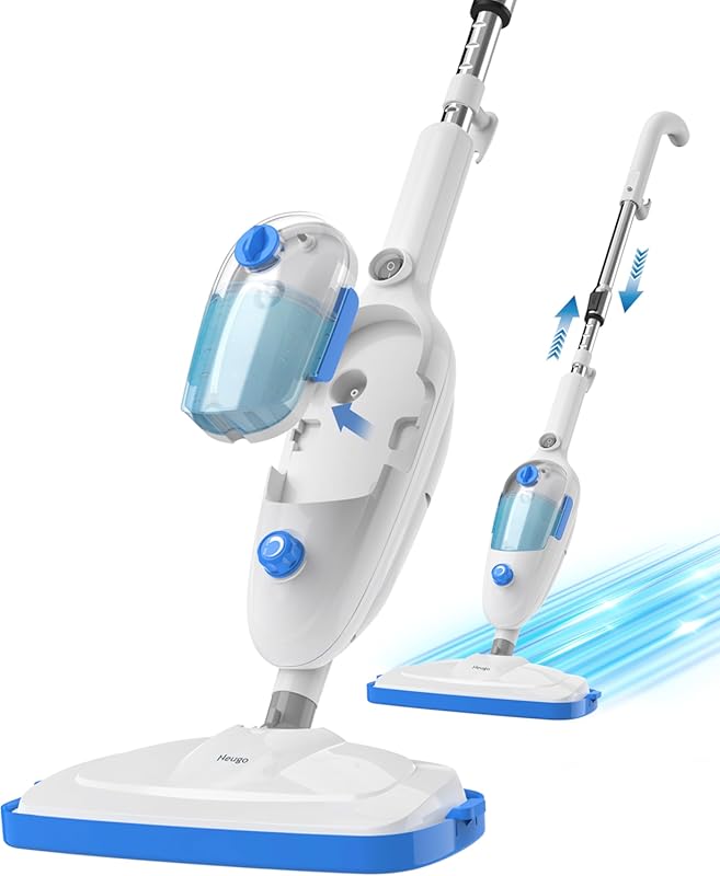 Steam Mop for Vinyl and Hard Floors with Adjustable Steam Modes and 2 