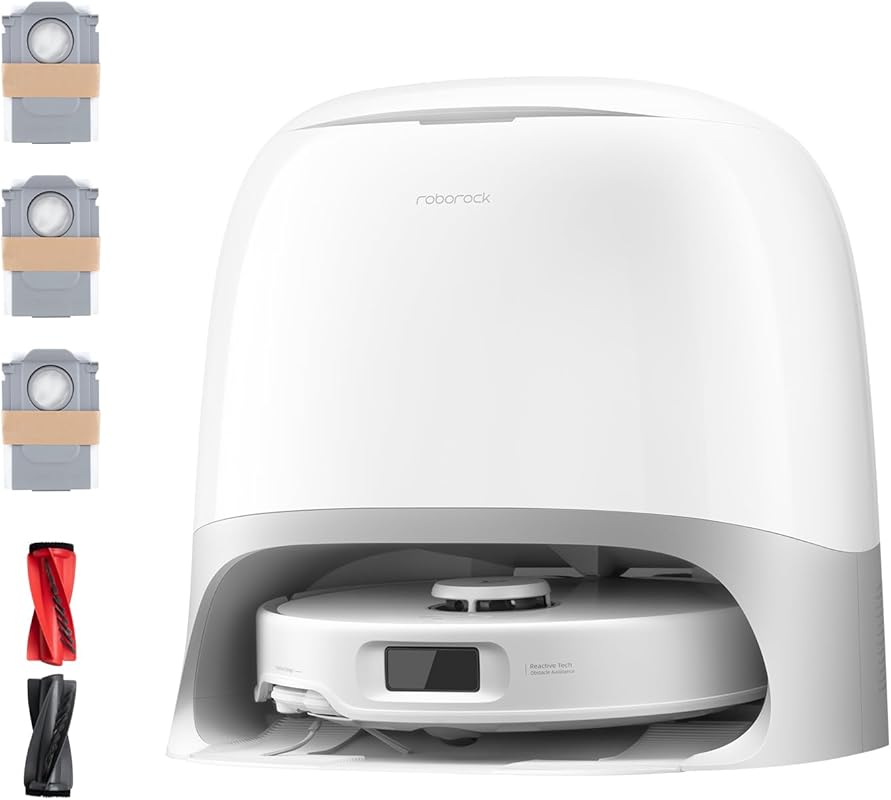 roborock Qrevo Curv S5X Robot Vacuum and Mop: 10 Weeks Self-Emptying, 