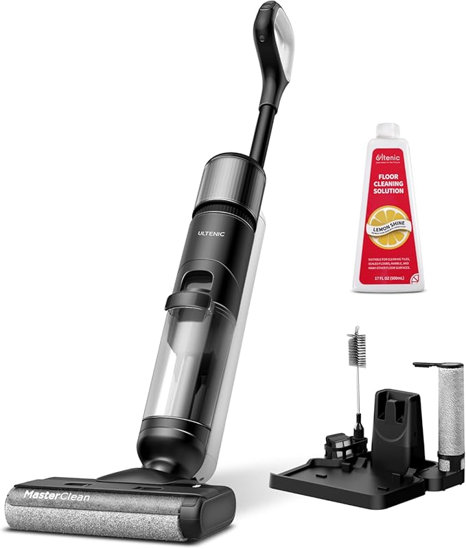 Ultenic Cordless Wet Dry Vacuum Mop: 3-in-1 Floor Cleaner for Hard Flo