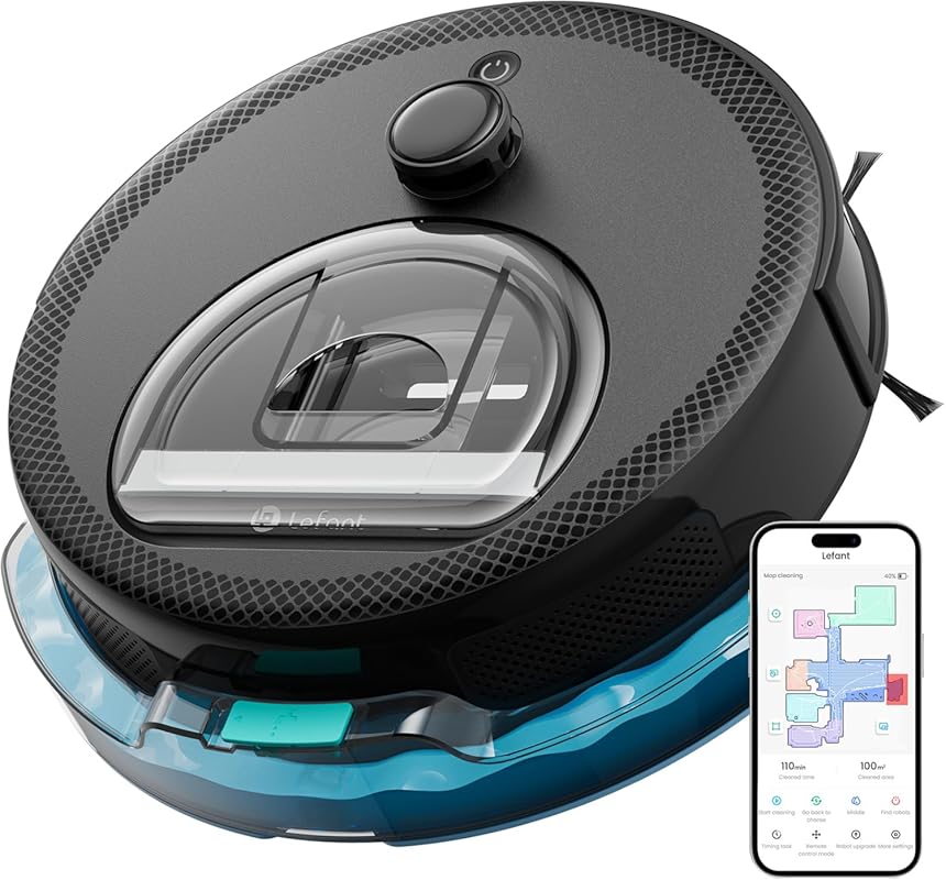 Lefant M330 Pro: LiDAR Robot Vacuum and Mop with Smart Mapping, Obstac