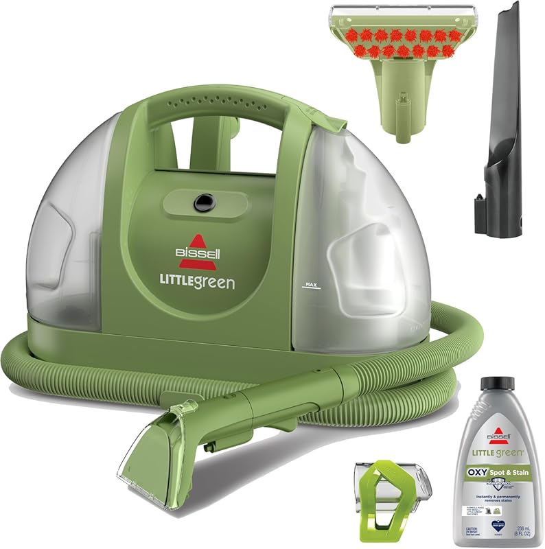 5 Best Carpet Upholstery Steam Cleaner: Expert Picks for a Flawless... 2 BISSELL Little Green Multi-Purpose Portable Carpet and Upholstery Clea