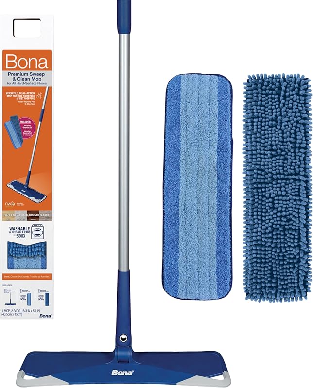 Bona Sweep & Clean Mop for Effective Cleaning of Hardwood and Tile Flo