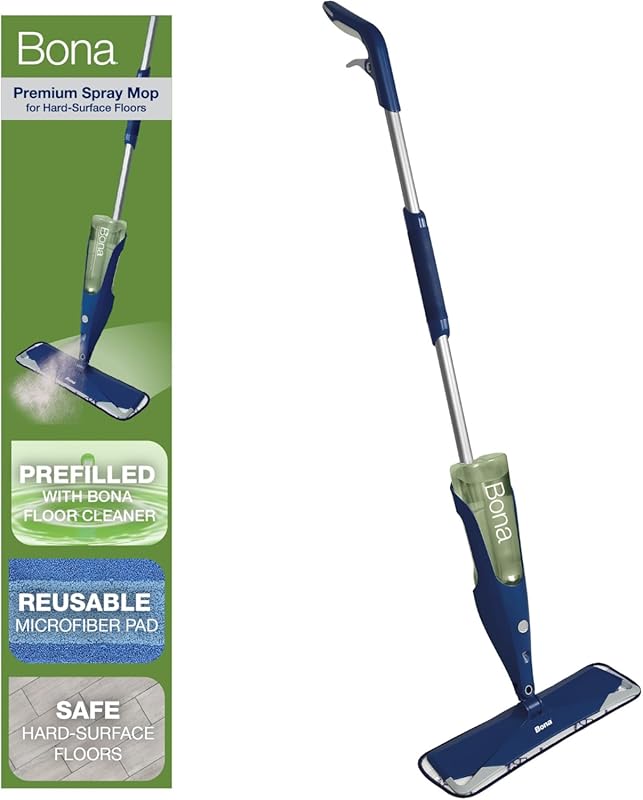 Bona Premium Multi-Surface Spray Mop for Tile Floors with Cleaning Sol