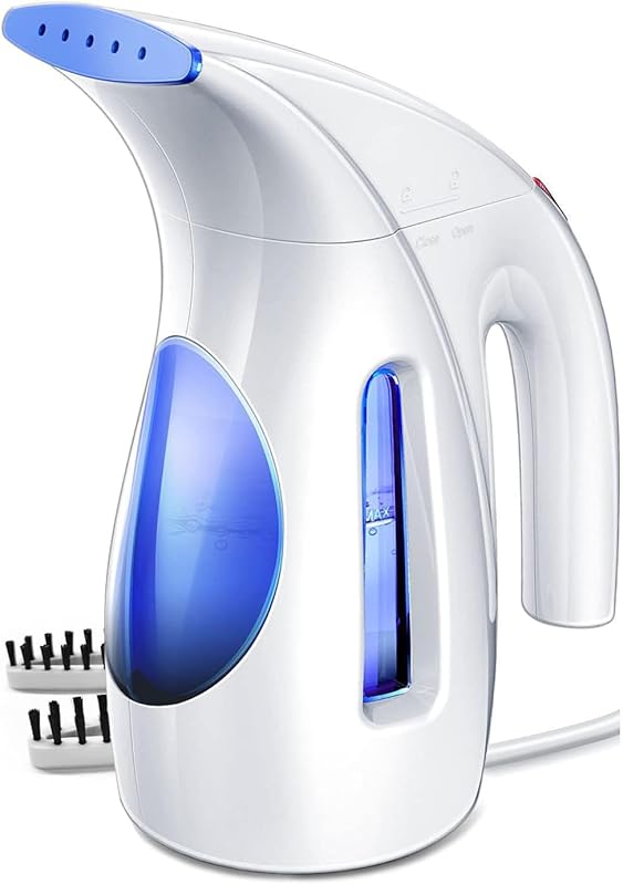 HiLIFE Portable Handheld Garment Steamer with Brush for Quick Wrinkle 