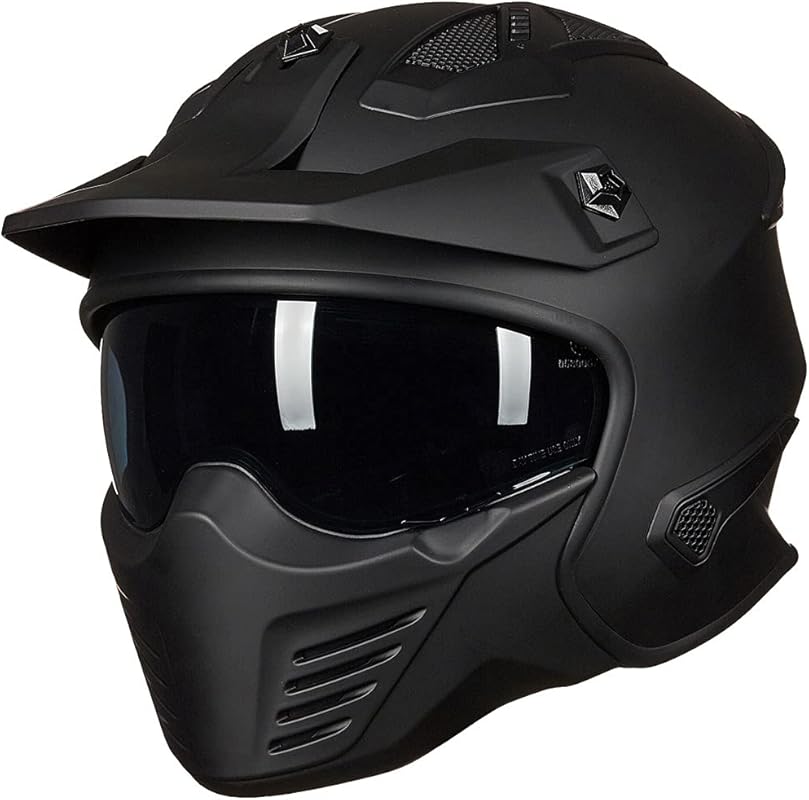 Durable 3/4 Open Face Moped Helmet, Perfect for Daily Commutes and Sco