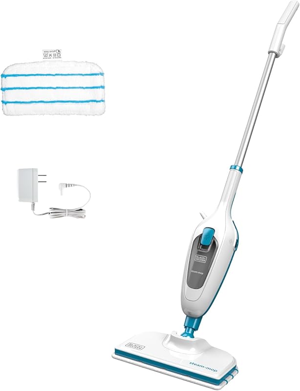 BLACK+DECKER Steam Mop for Gentle, Effective Cleaning on Laminate and 