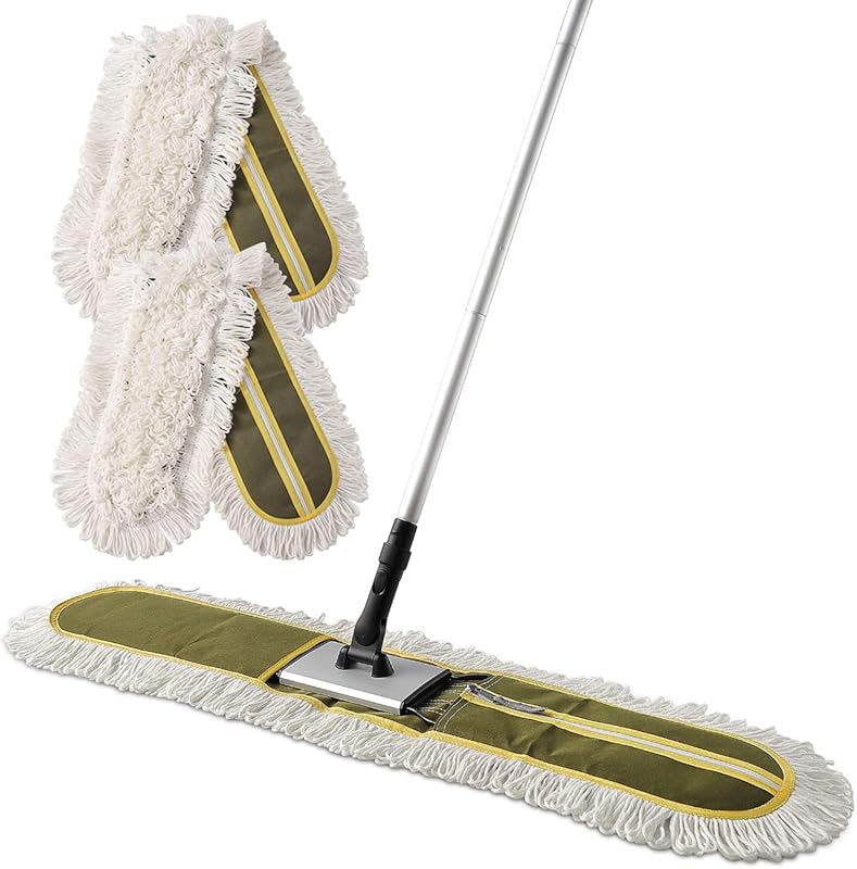 Long Handle Dust Mop for Effective Cleaning of Hardwood, Tile, and Mar