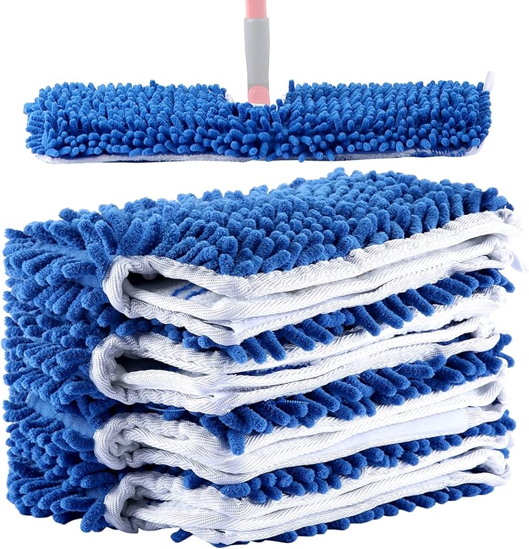 4 Pack Microfiber Flip Mop Refills,Compatible with O-Cedar Dual Action