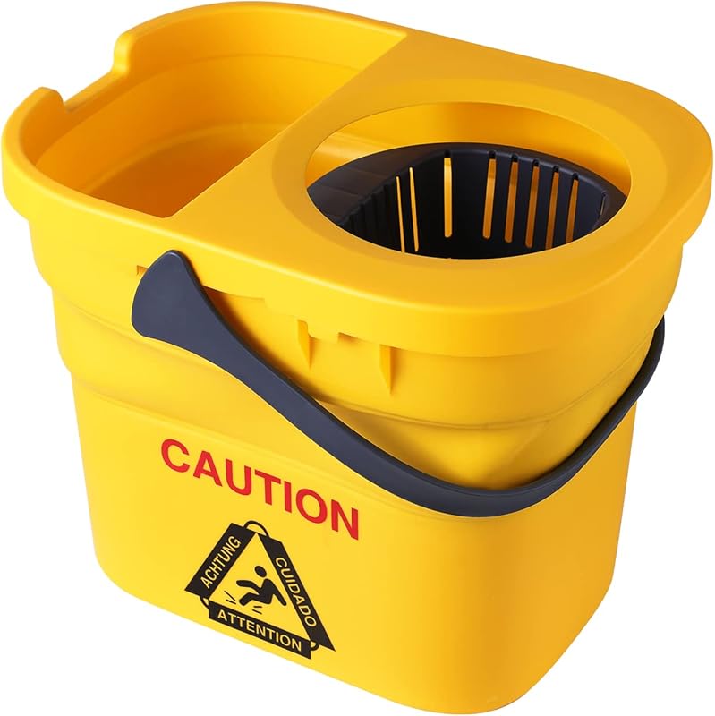 Yocada Commercial Mop Bucket with Wringer Portable Collapsible Plastic