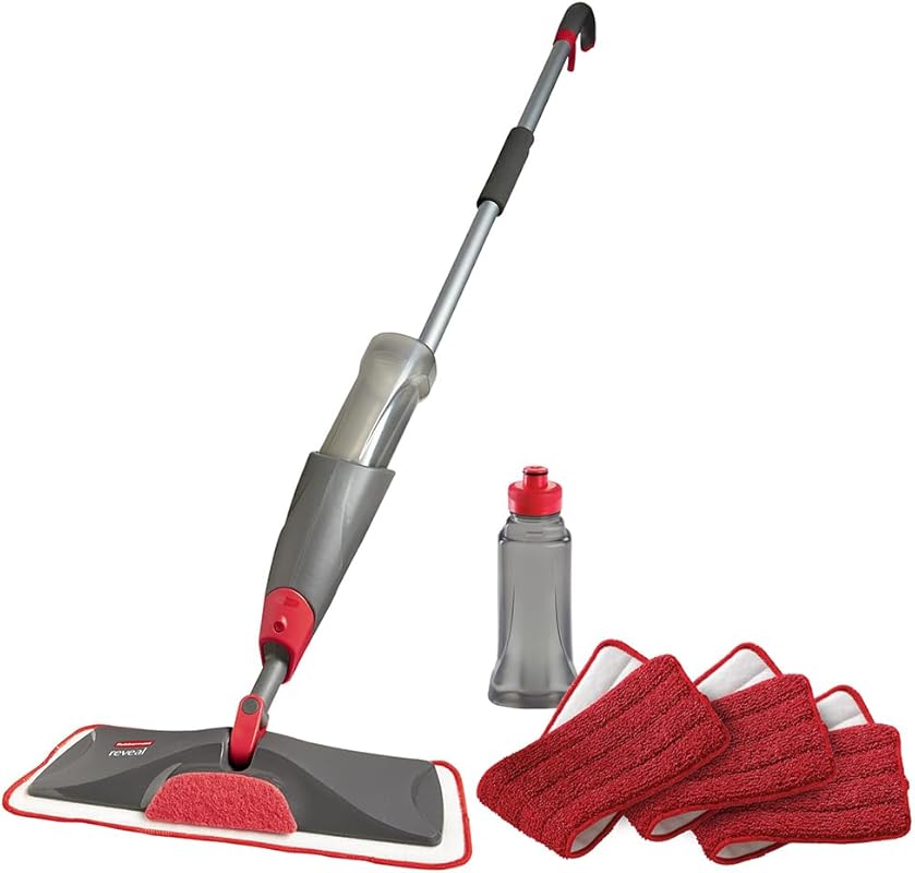 Rubbermaid Reveal Spray Mop for Hardwood Floors - 3 Reusable Microfibe