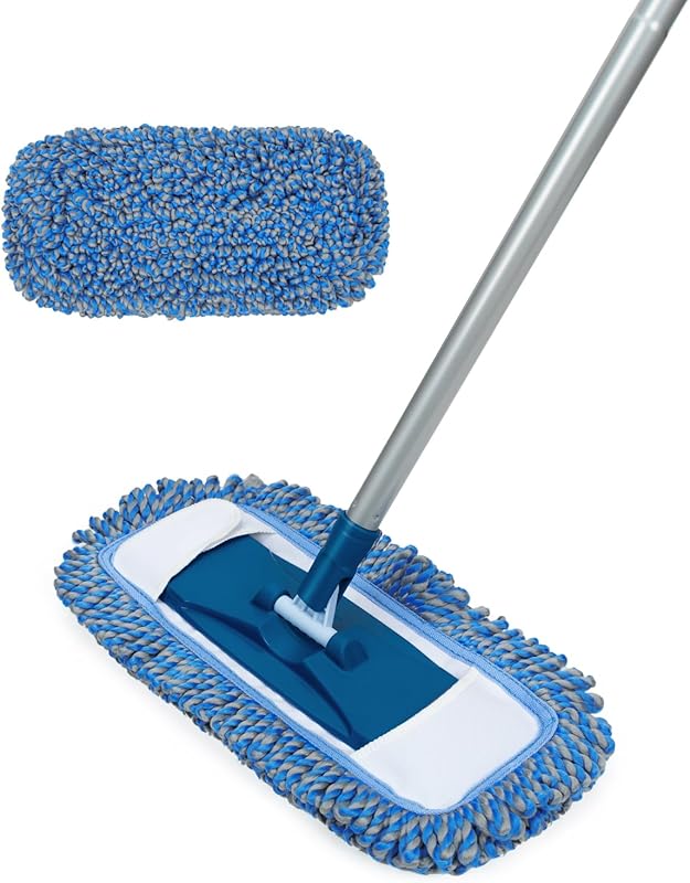 Washable Microfiber Dust Mop for Hardwood and Laminate Floors with a L