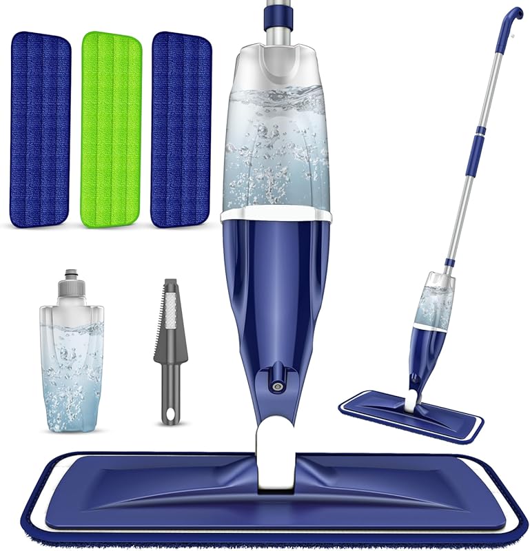 Microfiber Spray Mop: Excellent for Laminate and Wood Floors, Includes