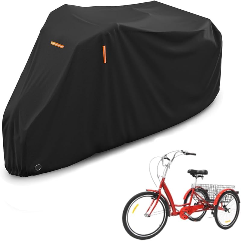 Generic Adult Tricycle Cover, Waterproof Bicycle/Motorcycle Storage Co