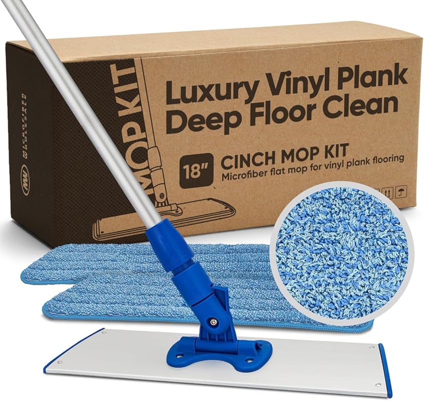 Microfiber Wholesale 18” Mop for Luxury Vinyl Plank, Recommended by LV