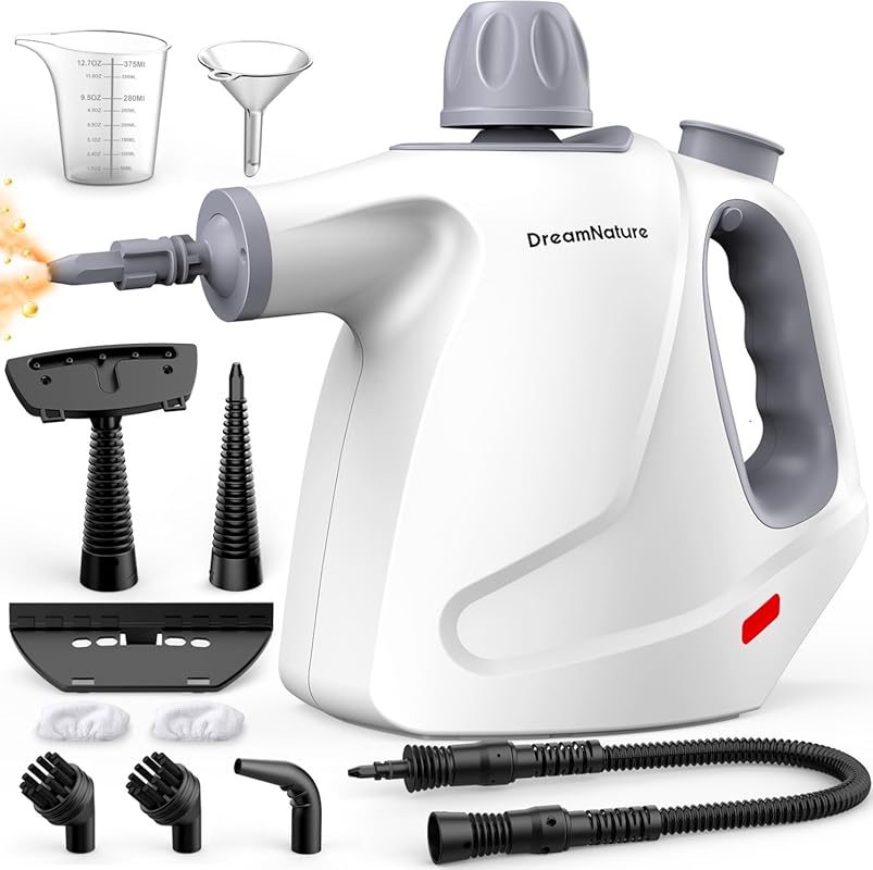 Handheld Pressurized Multi-Surface Steam Cleaner with Accessories for 
