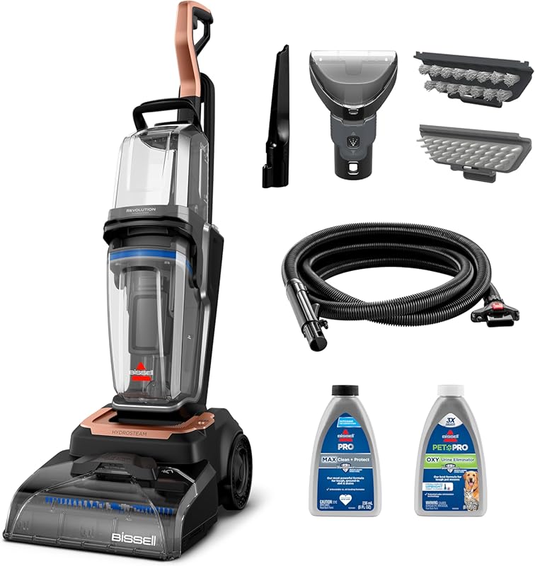 BISSELL Revolution HydroSteam: Top-rated upright deep cleaner for carp