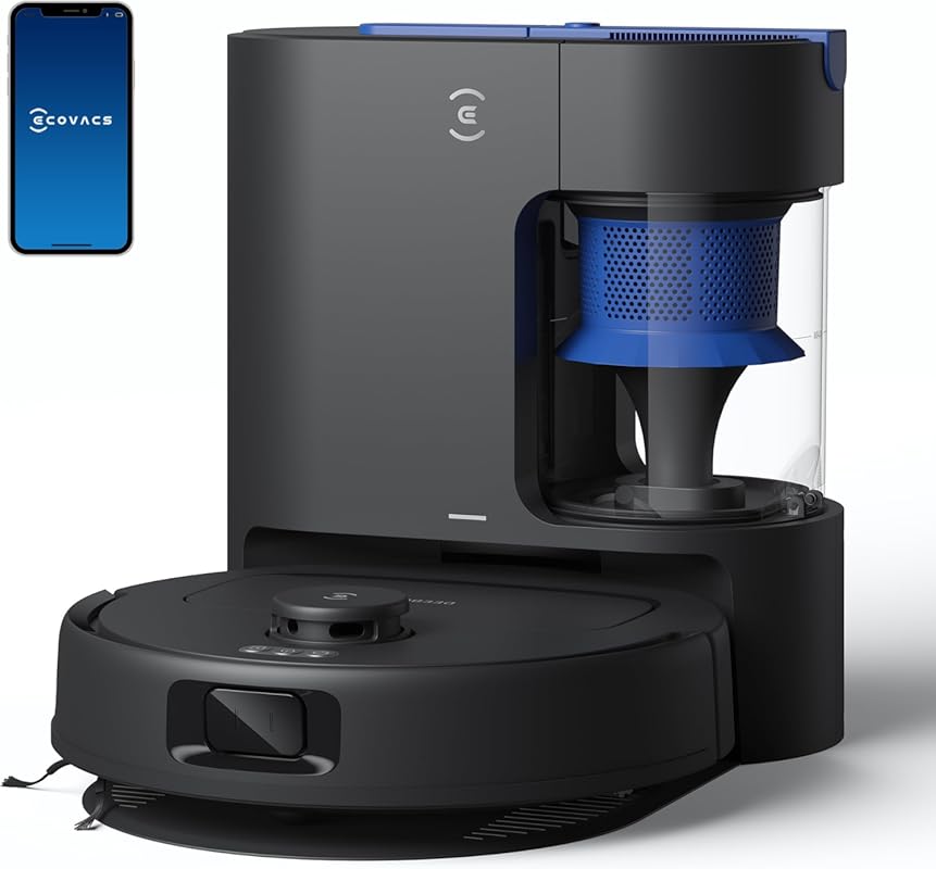 ECOVACS DEEBOT N20e Plus Robot Vacuum and Mop: Self-Emptying, Tangle-F