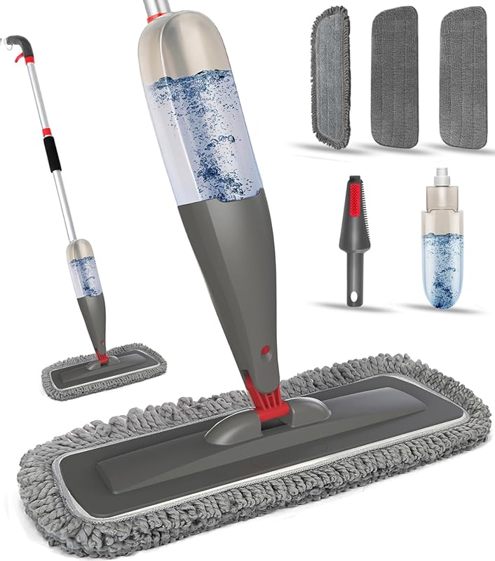 Best Spray Mop for Hardwood, Laminate, Tile Floors: Microfiber with Wa