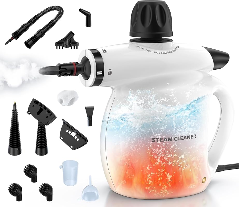 5 Best Multi Purpose Steam Cleaners: Expert-Approved Value 4 LABIGO Pressurized Multi-Purpose Portable Handheld Steam Cleaner for D