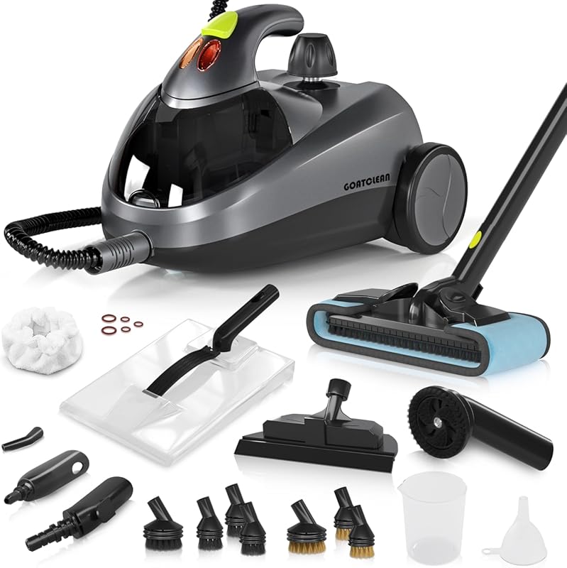 Powerful 1500W Handheld Steam Cleaner with 22 Accessories for Extensiv