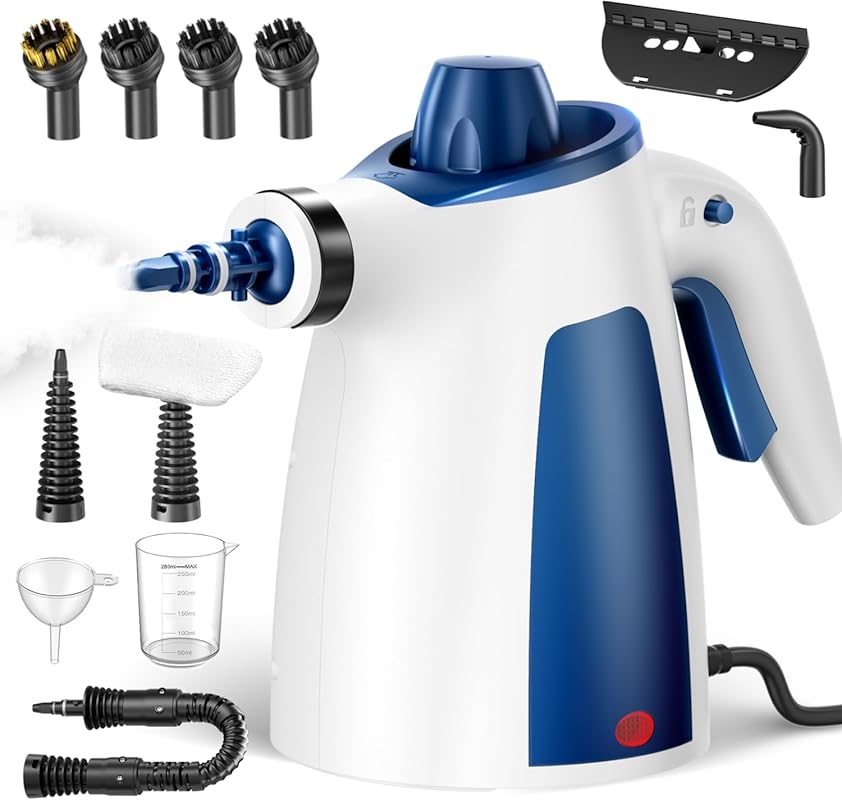 5 Best Handheld Steam Cleaners: Expert Picks for Ultimate Clean 2 This Handheld Multi-Surface Steam Cleaner Features a 350ML Tank, 12 Ac