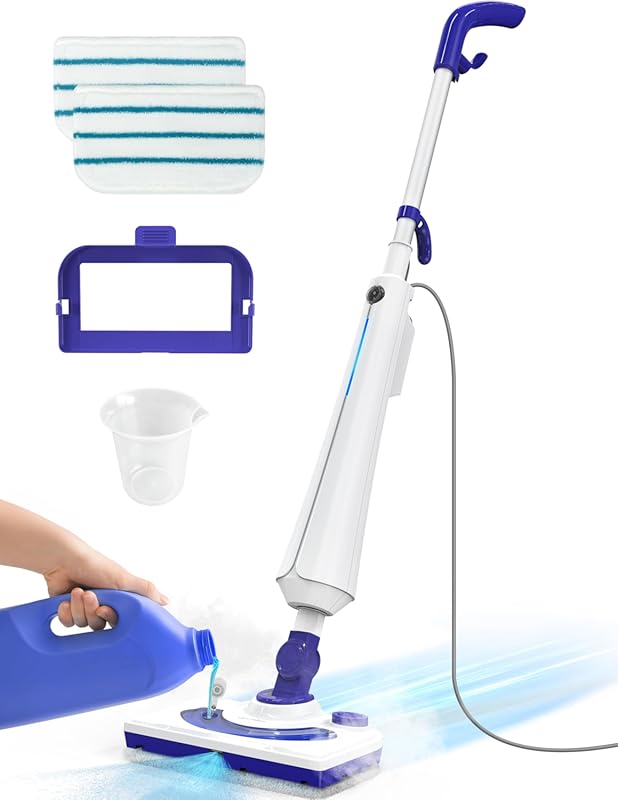 Professional Steam Mop Cleaner, 1300W Floor Steamer with Detergent Cha