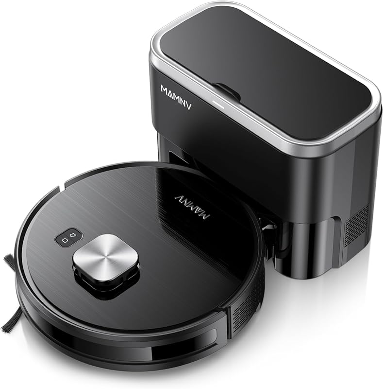 Self-Emptying Robot Vacuum Mop Combo with LiDAR Navigation for Pet Hai