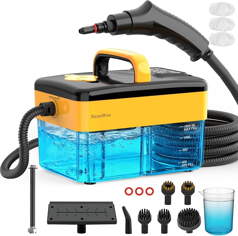 The 5 Best Portable Steam Cleaners: Our Expert-Tested Picks 5 Portable Steam Cleaner: 10s Fast Heating, 7 Adjustable Levels, 1.6 Qt